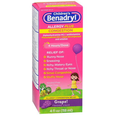 CHILDRENS BENADRYL ALLERGY PLUS CONGESTION