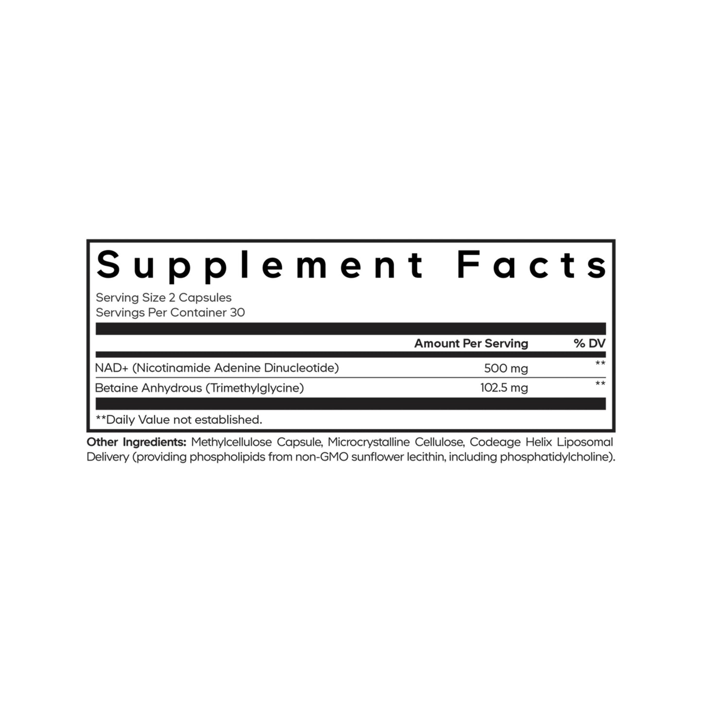 Liposomal NAD+
