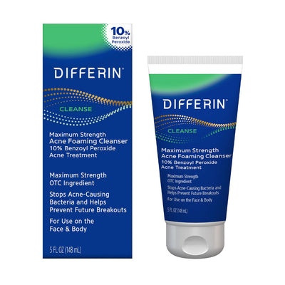 Differin Daily Deep Cleanser with Benzoyl Peroxide, 4 OZ