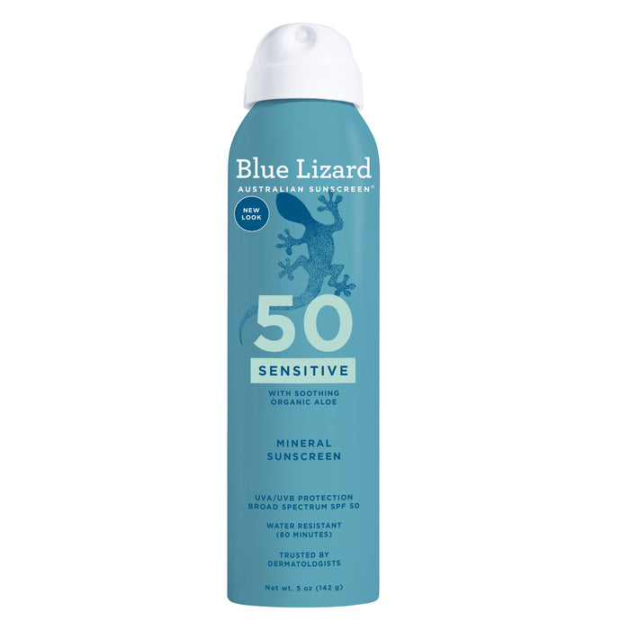 Blue Lizard Australian Sunscreen Sensitive Mineral Spray SPF 50 Unscented 5 OZ