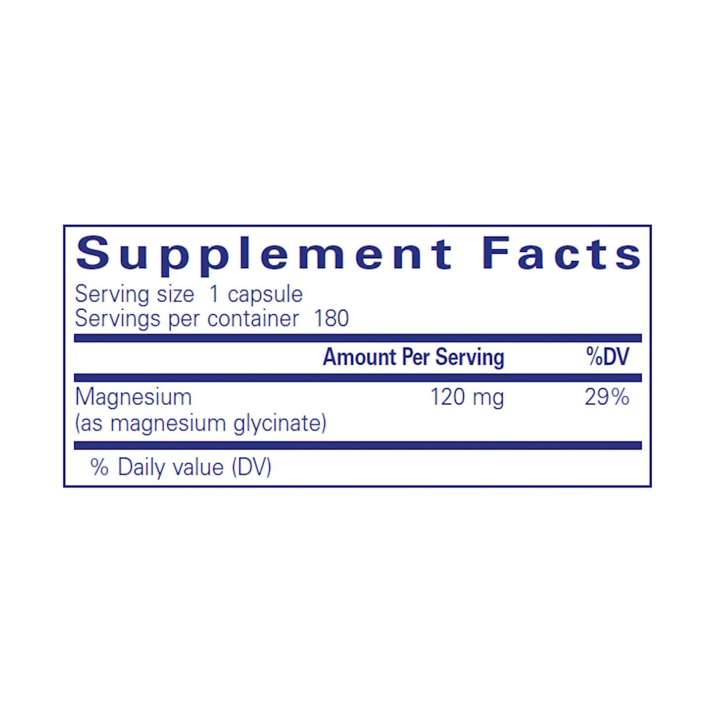 Magnesium Glycinate, 120 mg